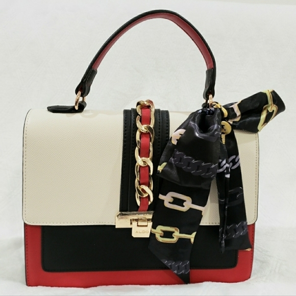 68- Aldo Crossbody Anniebrook Satchel Bag with Scarf NWT - Picture 1 of 8
